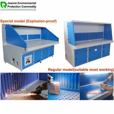 좋은 가격 75 DB 다운드래프트 벤치 900 CFM -4700 CFM 공기 흐름 강철 목조 작업 다운드래프트 테이블 온라인으로